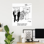 Wirtschaftlicher Cartoon 3996 Poster (Heimbüro)