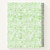 Wirtschaftliches Symbolmuster Notizblock (Rückseite)