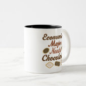 Wirtschafts-bedeutende Schokolade Zweifarbige Tasse (VorderseiteRechts)