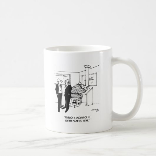 Wirtschafts-Cartoon 3996 Kaffeetasse (Rechts)