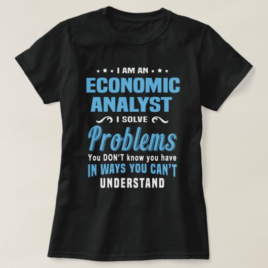 Wirtschaftsanalytiker T-Shirt (Design vorne)