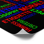 Wirtschaftsethik Poster (Ecke)