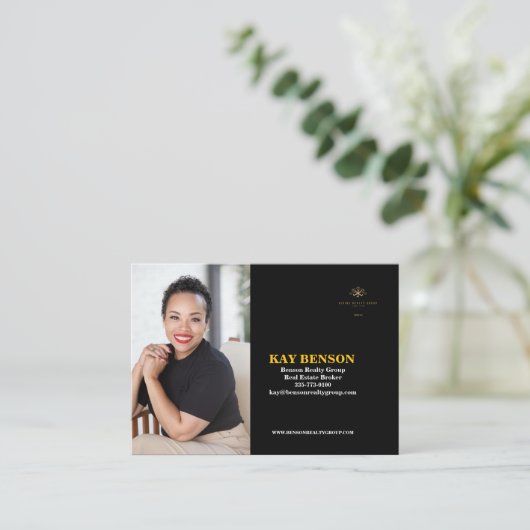 WIRTSCHAFTSKARTE FÜR DAS ANWESEN VISITENKARTE (Stehend Vorderseite)