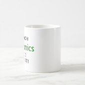 Wirtschaftslehre und Liebe Kaffeetasse (Mittel)