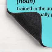 Wirtschaftsprüfer am Arbeitsplatz - Behalt es lust Mousepad (Ecke)