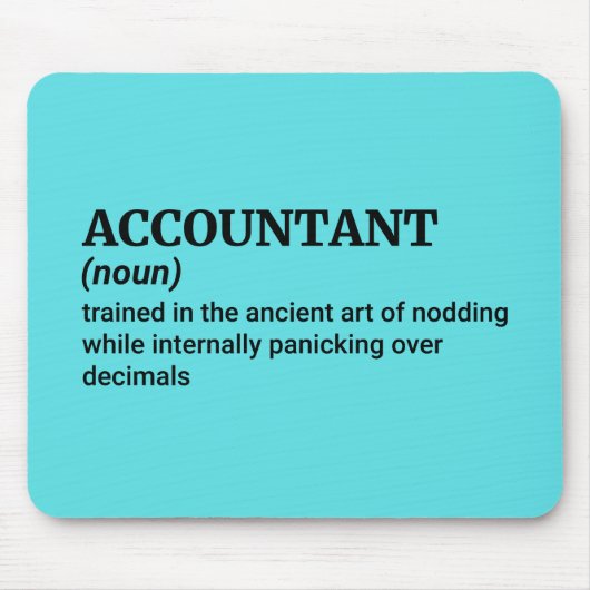 Wirtschaftsprüfer am Arbeitsplatz - Behalt es lust Mousepad (Vorne)