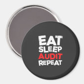 Wirtschaftsprüfer aß Sleep Audit Magnet (Vorderseite/Rückseite)