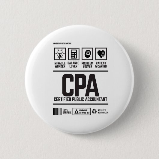 Wirtschaftsprüfer (CPA) Button (Vorderseite)