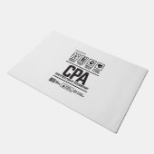 Wirtschaftsprüfer (CPA) Fußmatte (Schrägansicht)
