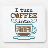 Wirtschaftsprüfer CPA I wandeln Kaffee in Tabellen Mousepad (Vorne)