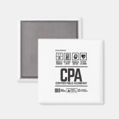 Wirtschaftsprüfer (CPA) Magnet (Vorderseite/Rückseite)