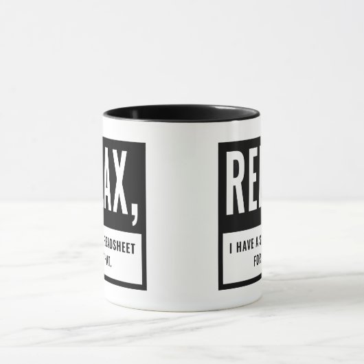 Wirtschaftsprüfer CPA Relax Ich habe dafür eine Ta Tasse (Zentrum)