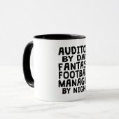 Wirtschaftsprüfer-Fantasie-Fußball-Manager Tasse (Vorderseite Links)