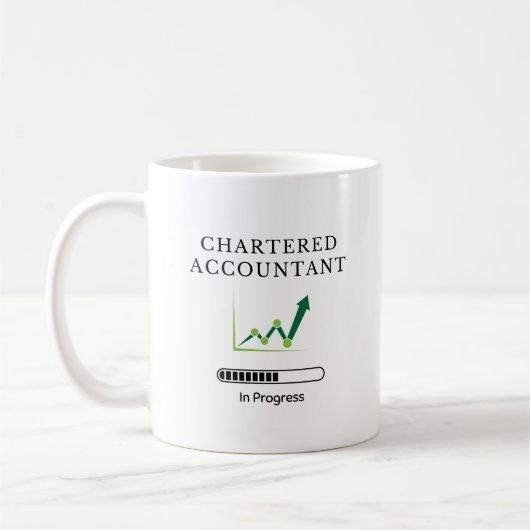 Wirtschaftsprüfer - Funny Finance Progress Gift Kaffeetasse (Links)