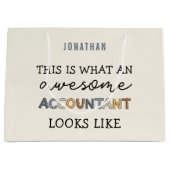 Wirtschaftsprüfer Funny Phantastisch CPA Custom Große Geschenktüte (Vorderseite)