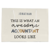 Wirtschaftsprüfer Funny Phantastisch CPA Custom Große Geschenktüte (Rückseite)