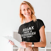 Wirtschaftsprüfer Funny Relax Spreadsheet Spaß CPA T-Shirt
