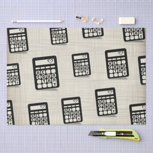 Wirtschaftsprüfer Herz Golden Seidenpapier (Handwerk)