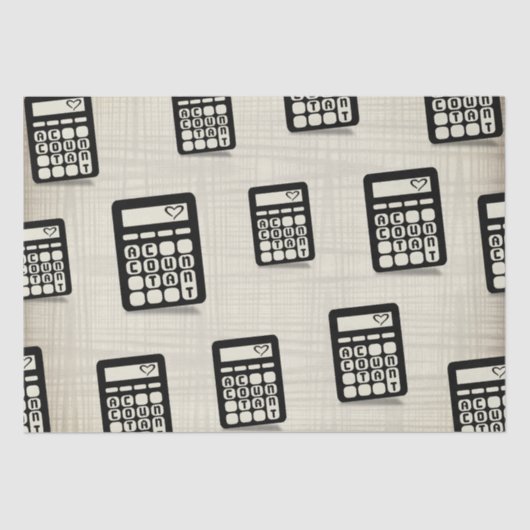 Wirtschaftsprüfer Herz Golden Seidenpapier (Vorderseite)