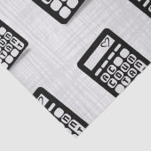 Wirtschaftsprüfer Herz grau Seidenpapier (Detail)