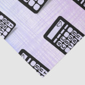 Wirtschaftsprüfer Herz Pink Blau Lila Seidenpapier (Detail)