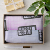 Wirtschaftsprüfer Herz Pink Blau Lila Seidenpapier (Geschenk)