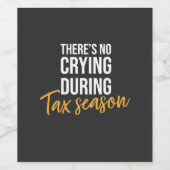 Wirtschaftsprüfer in der Steuersaison Weinetikett (Einzelnes Label)