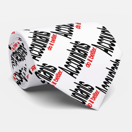 Wirtschaftsprüfer machen es besser krawatte (Gerollt)