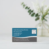 Wirtschaftsprüfer - Moderne, einfache Visitenkarte (Stehend Vorderseite)