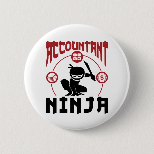 Wirtschaftsprüfer Ninja RechnungsführungsCPA Button (Vorderseite)