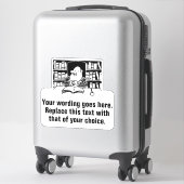 Wirtschaftsprüfer oder Buchhaltungsförderer Aufkleber (Koffer)