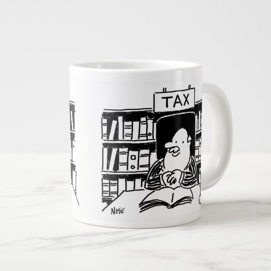 Wirtschaftsprüfer oder Steuerberater Jumbo-Tasse (Vorderseite Rechts)