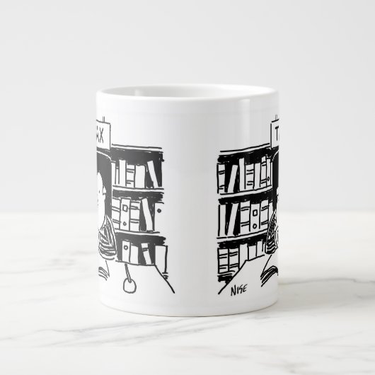 Wirtschaftsprüfer oder Steuerberater Jumbo-Tasse (Vorderseite)