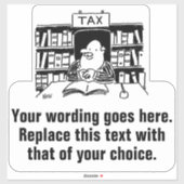 Wirtschaftsprüfer oder Steuerexperte Aufkleber (Blatt)