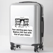 Wirtschaftsprüfer oder Steuerexperte Aufkleber (Koffer)