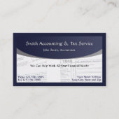 Wirtschaftsprüfer-Steuervorbereiter-Visitenkarte Visitenkarte (Vorderseite)