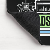 Wirtschaftsprüfer tun es zwischen Tabellenkalkulat Mousepad (Ecke)