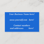 Wirtschaftsprüfer Visitenkarte (Rückseite)