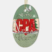 Wirtschaftsprüfer WEIHNACHTSCPAs Keramik Ornament (Links)