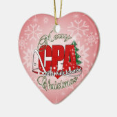 Wirtschaftsprüfer WEIHNACHTSCPAs Keramikornament (Links)