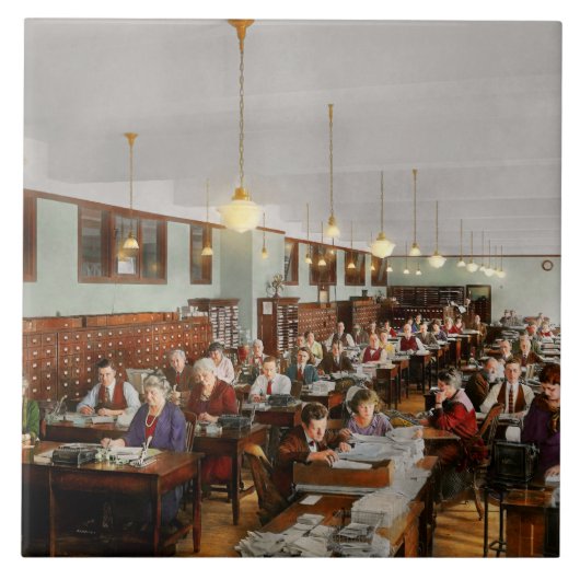 Wirtschaftsprüfer - Workaholic 1923 Fliese (Vorderseite)