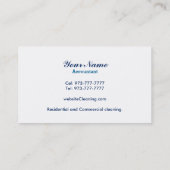 Wirtschaftsprüfungsfirma-Visitenkarten Visitenkarte (Rückseite)