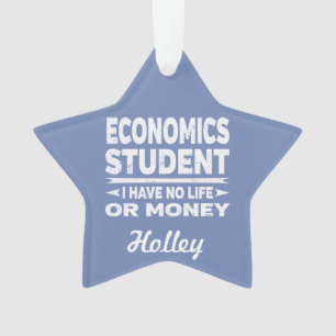 Wirtschaftswissenschaftler ohne Leben oder Geld Ornament