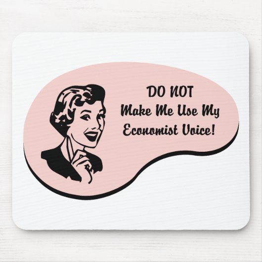 Wirtschaftswissenschaftler-Stimme Mousepad (Vorne)