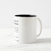 Wirtschaftswissenschaftler tun es mit Modelle Zweifarbige Tasse (VorderseiteRechts)