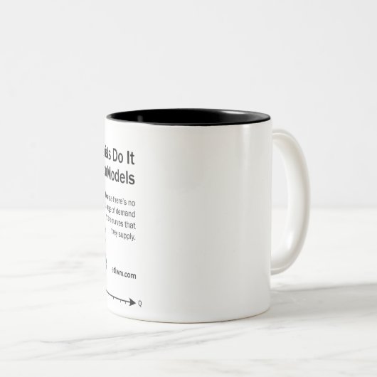 Wirtschaftswissenschaftler tun es mit Modelle Zweifarbige Tasse (VorderseiteRechts)