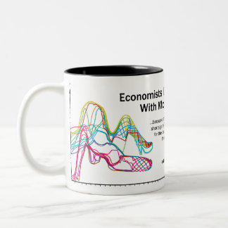 Wirtschaftswissenschaftler tun es mit Modelle Zweifarbige Tasse