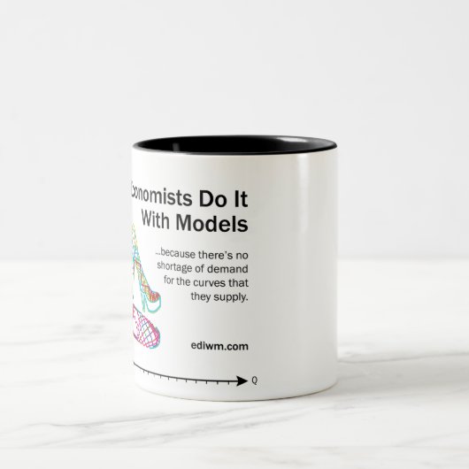 Wirtschaftswissenschaftler tun es mit Modelle Zweifarbige Tasse (Mittel)