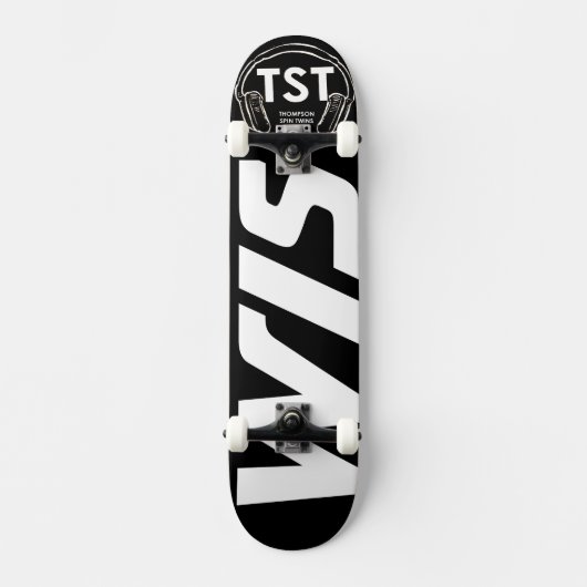 WIS gesponsert von TS Twins Skateboard (Vorderseite)