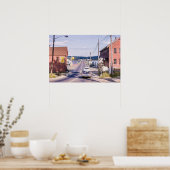 Wiscasset and Bridge 1960s Poster (Küche)